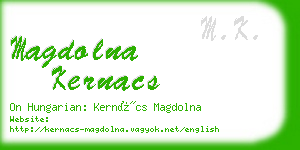 magdolna kernacs business card